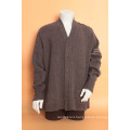 Yak Wool /Cashmere V Neck Cardigan Sweater/Clothing/Garment/Knitwear